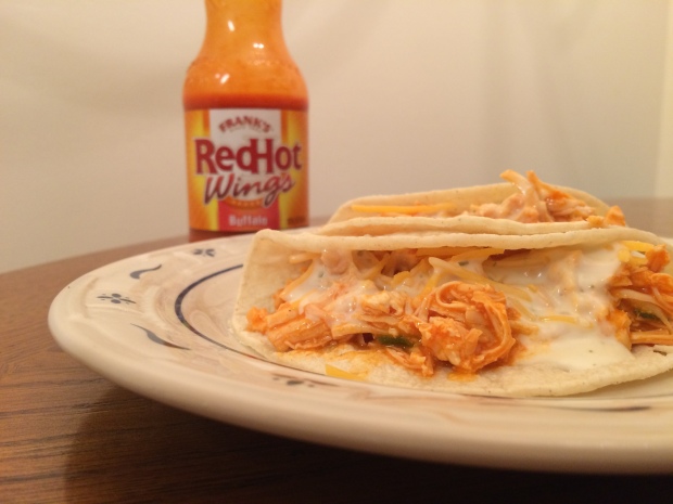 Gluten Free Buffalo Ranch Chicken Tacos with Frank's Red Hot